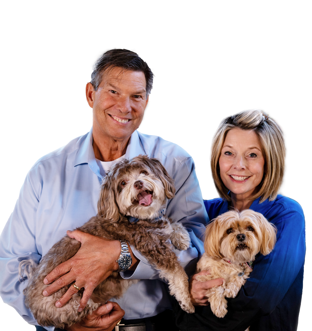 Brett and Wife with Dogs